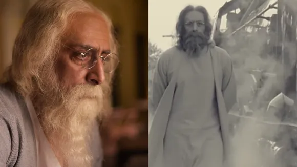 Bengal actor priyanshu Chatterjee as Rabindranath in Rabindra kabya rahasya